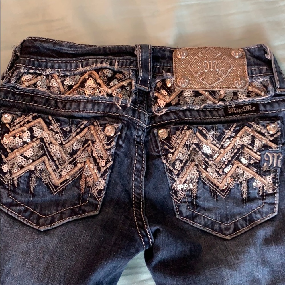 Very sparkly butt Miss Me Jeans